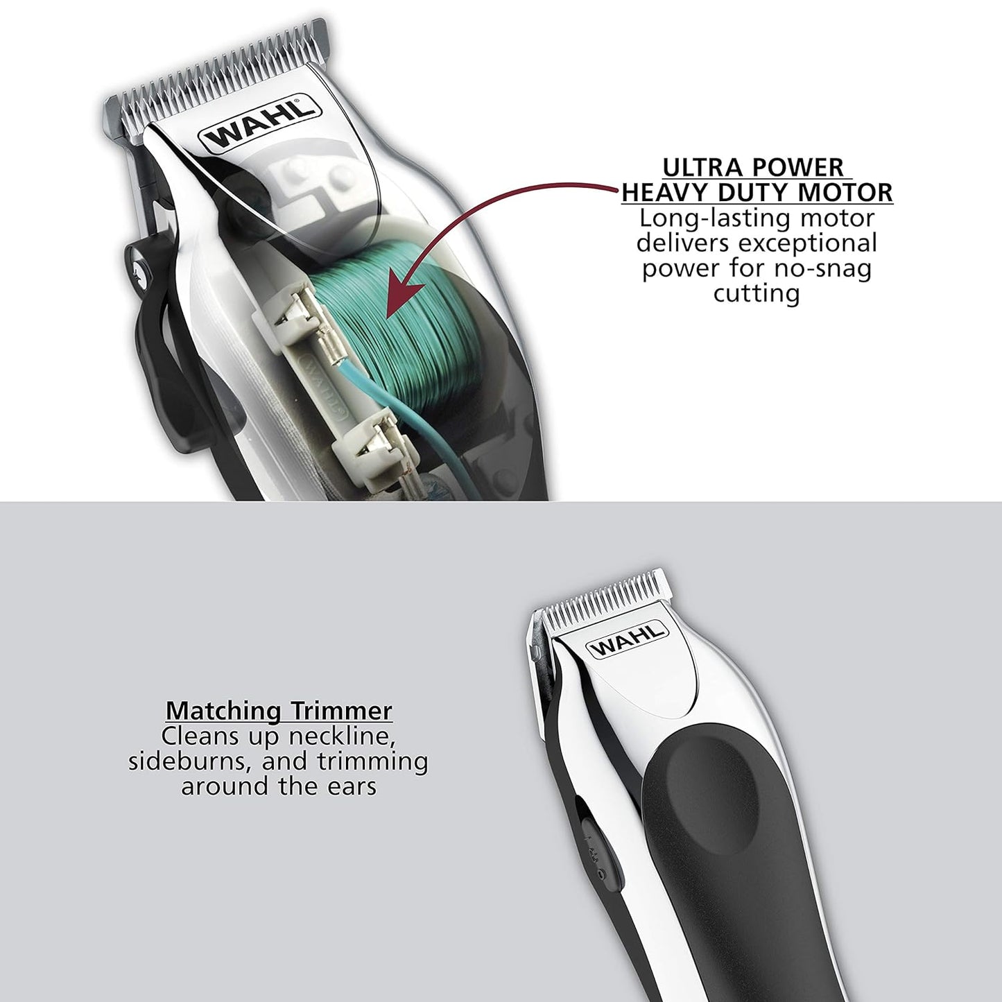 Wahl Clipper USA Deluxe Corded Chrome Pro
