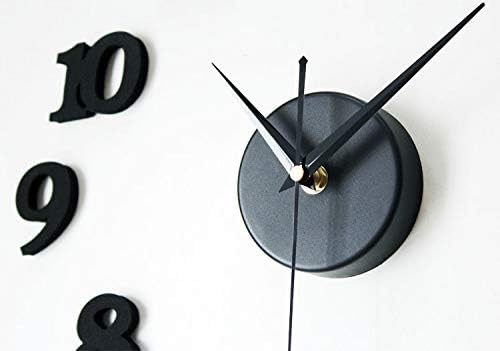 MilesDecor DIY 3D Foam Wall Clock (Black)