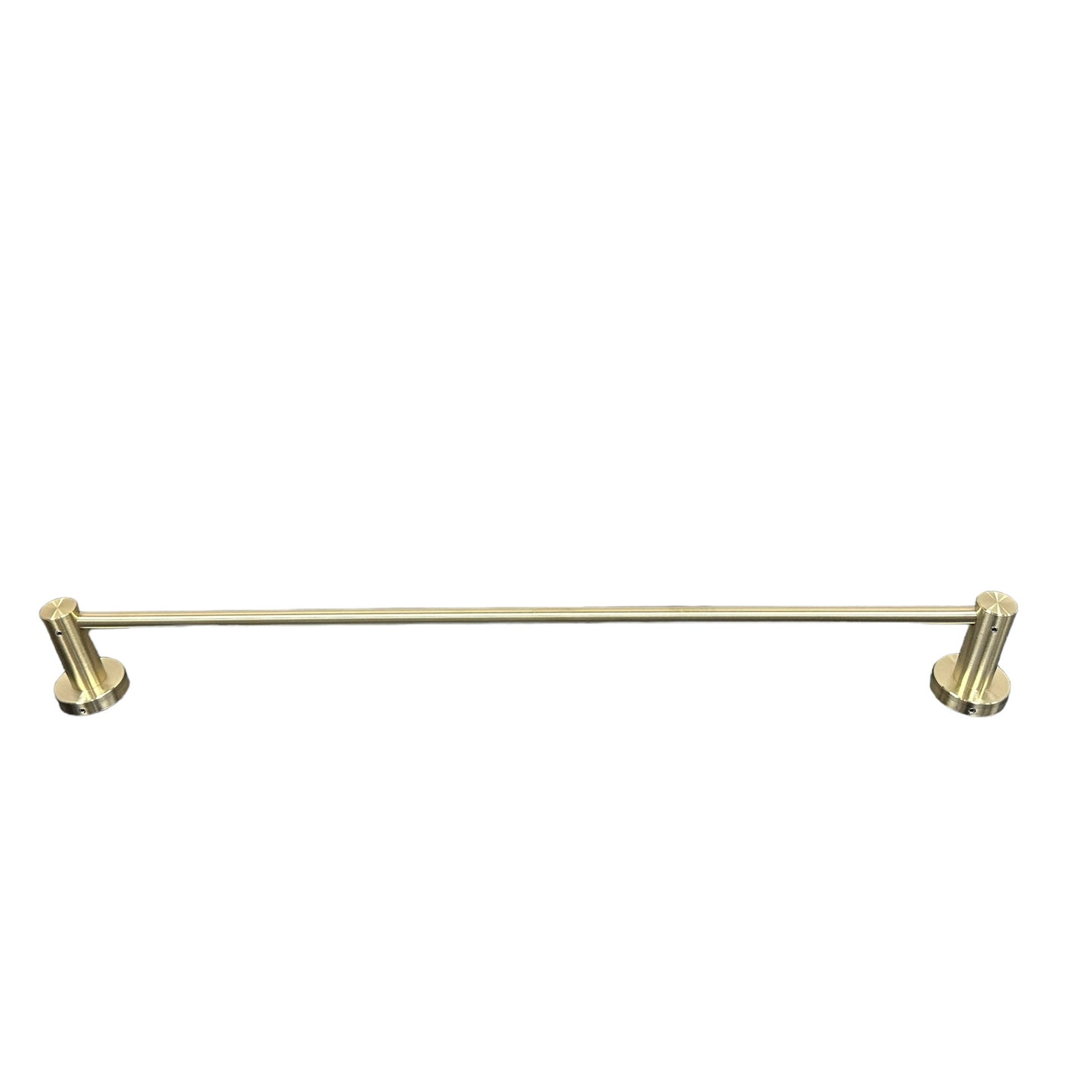 Bath Towel Bar - 24 inches - Round Design (Brushed Gold)