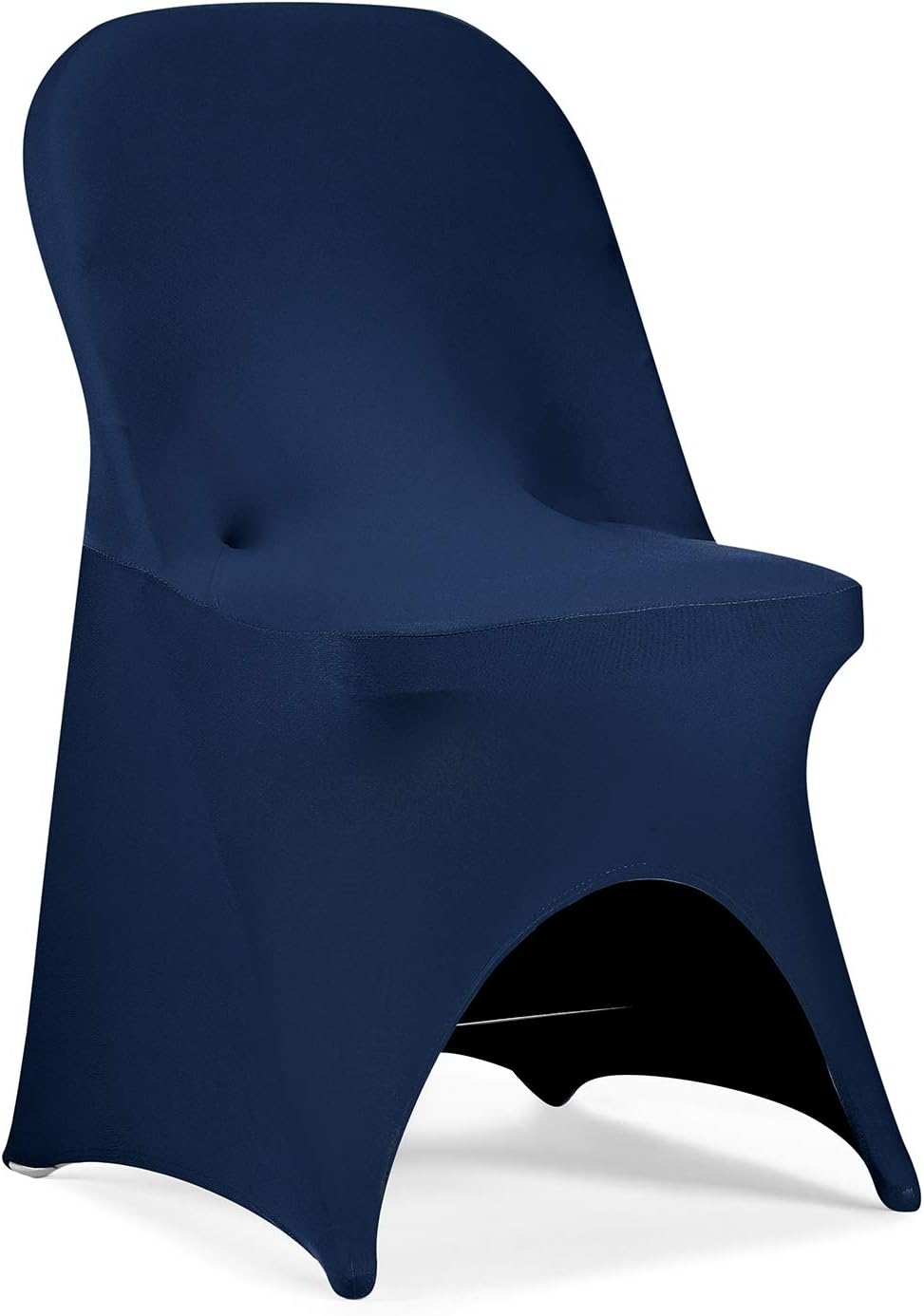 Stretch Spandex Folding Chair Cover for Wedding Party Dining Banquet Event (Navy,25pcs)