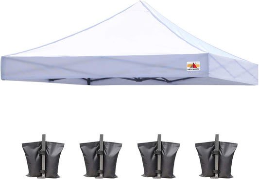 Replacement Canopy Top for Pop Up Canopy Tent (10x10, White)