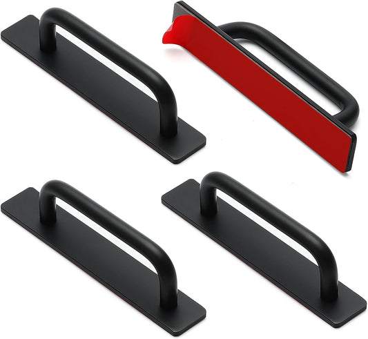 Adhesive Cabinet Handles Self Stick Drawer Pull Handle 4 Pack