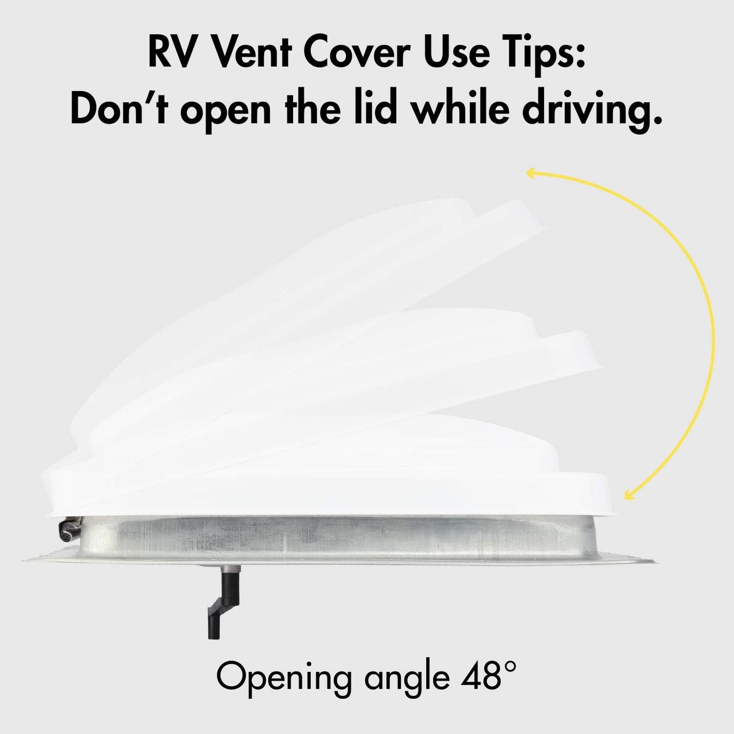 Expert RV Vent Lid Replacements (1-Pack) - Universal Fit for Trailers