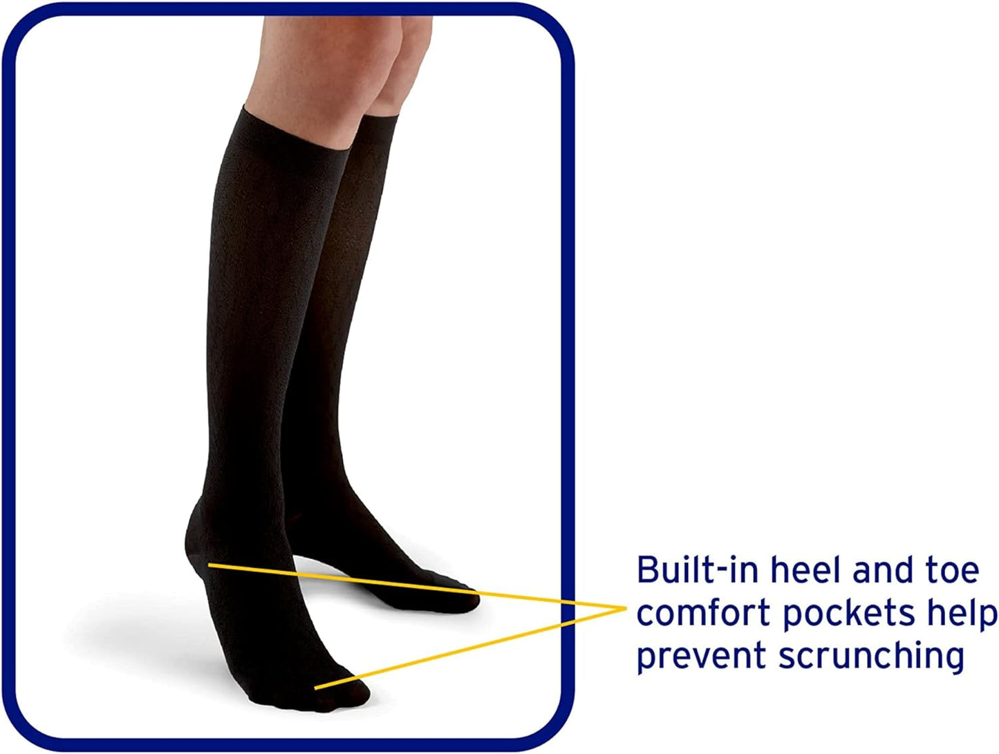 FUTURO Trouser Socks for Women Moderate (15-20 mm/Hg), Medium