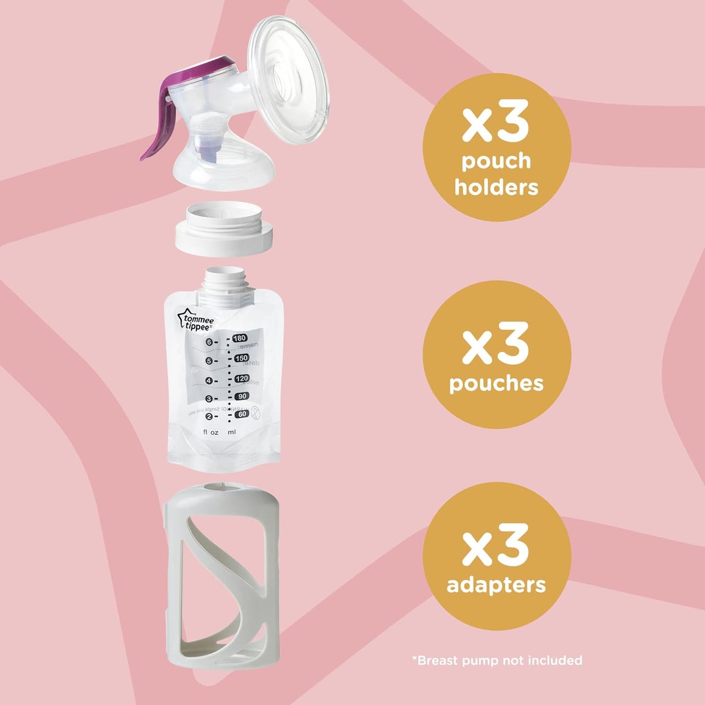 Tommee Tippee Breast Milk Starter Set, Compatible With All Leading Breast Pumps