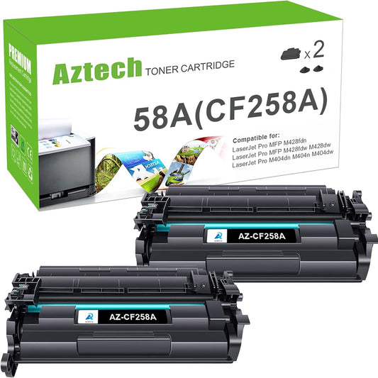 58A CF258A Toner Cartridge Black CF258X High Yield Replacement for HP 58A CF258A