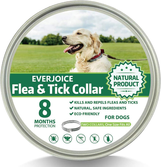 EverJoice Flea and Tick Collar for Dogs- 2 pack