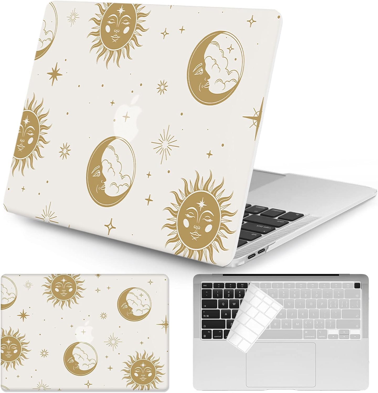 Sun and Moon Case Compatible with MacBook Pro 13 Inch Laptop Case