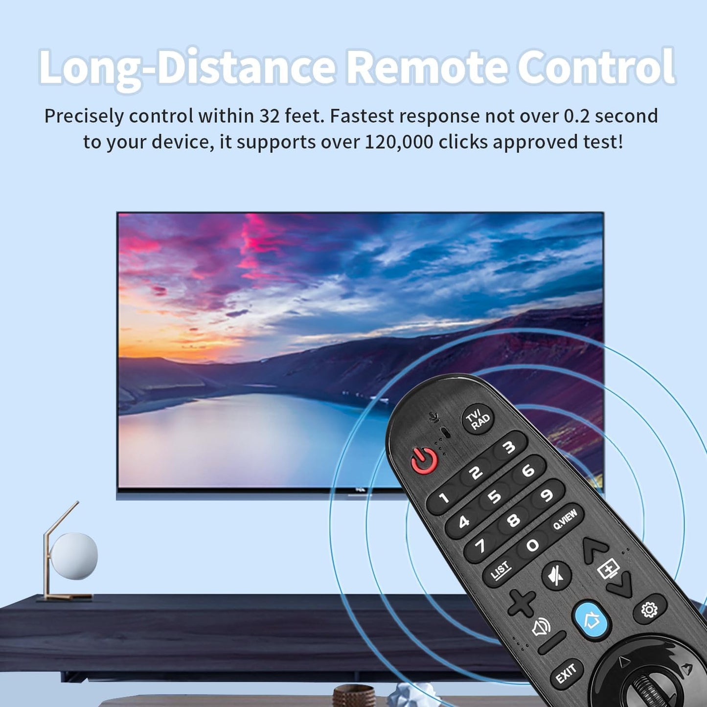 Universal IR Remote Control Compatible with LG TVs Controller