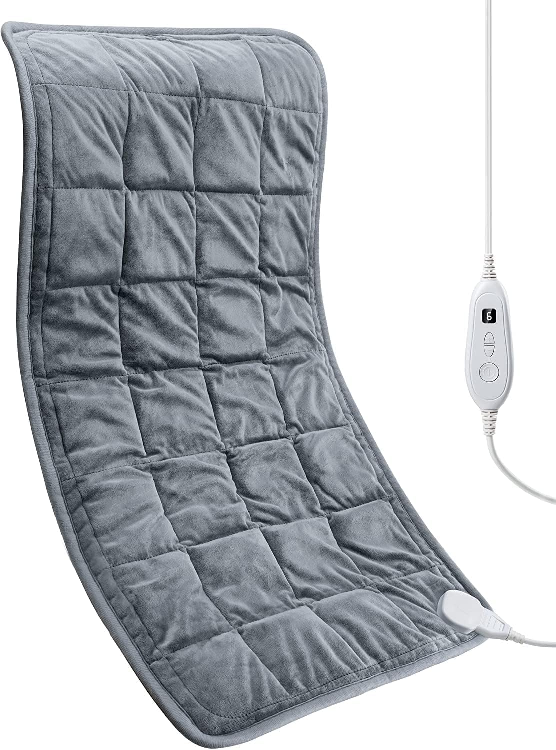 Weighted Heating Pad 17''x 33" XXXL Electric Heating Pad for Back Pain Relief, 5LBS