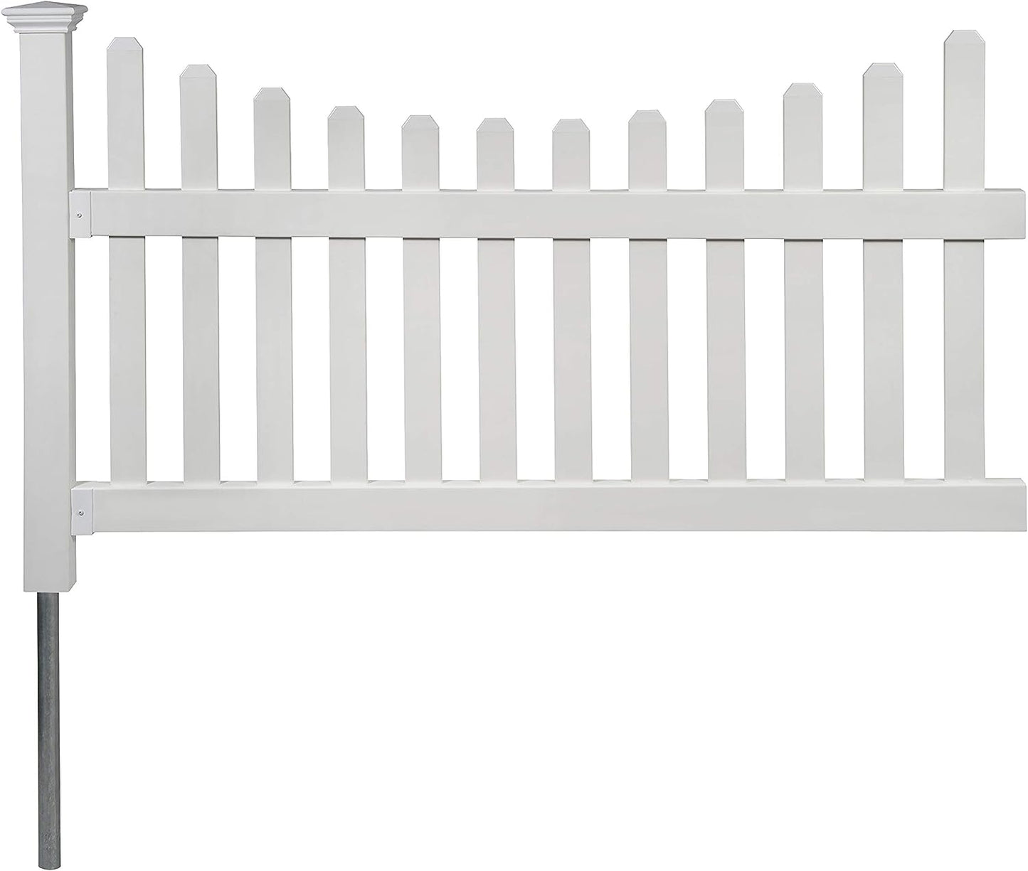 Zippity Outdoor Products ZP19041 No Dig All American Fence, White