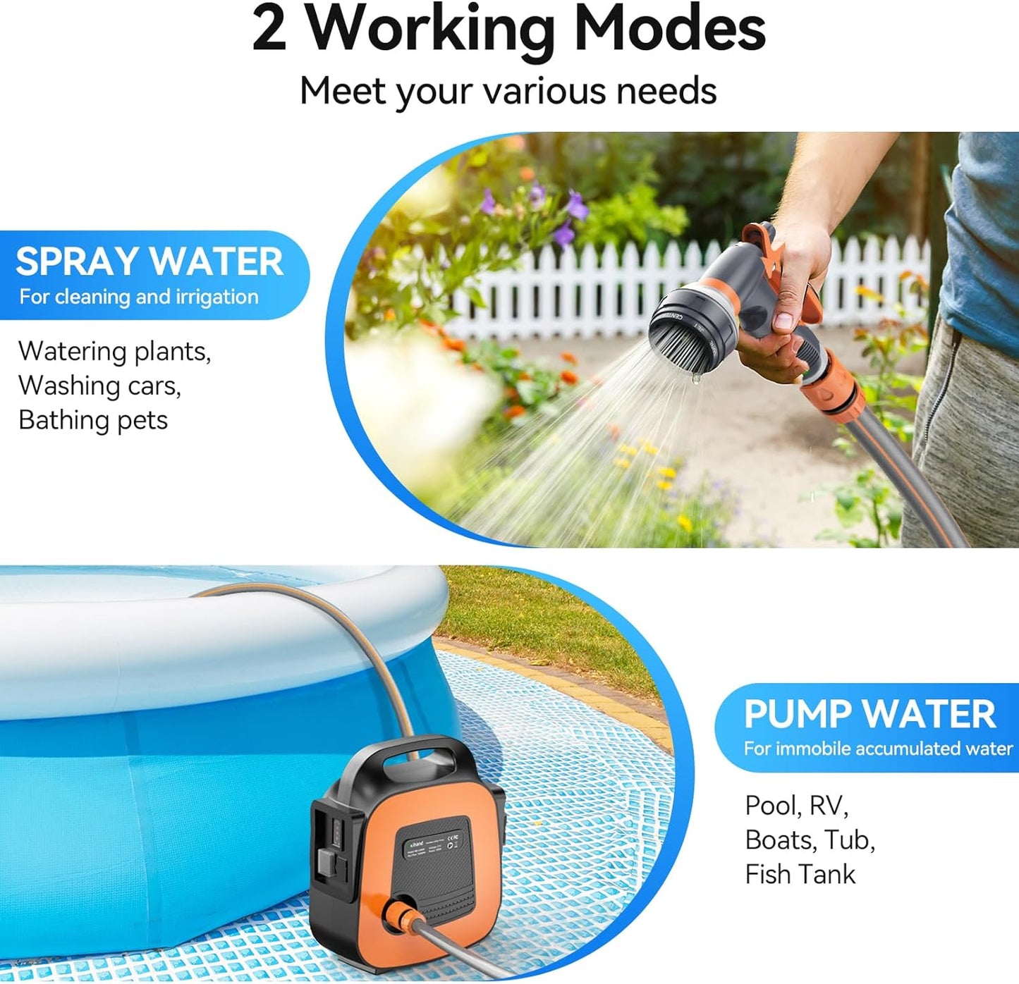 Aihand Cordless Electric Utility Pump