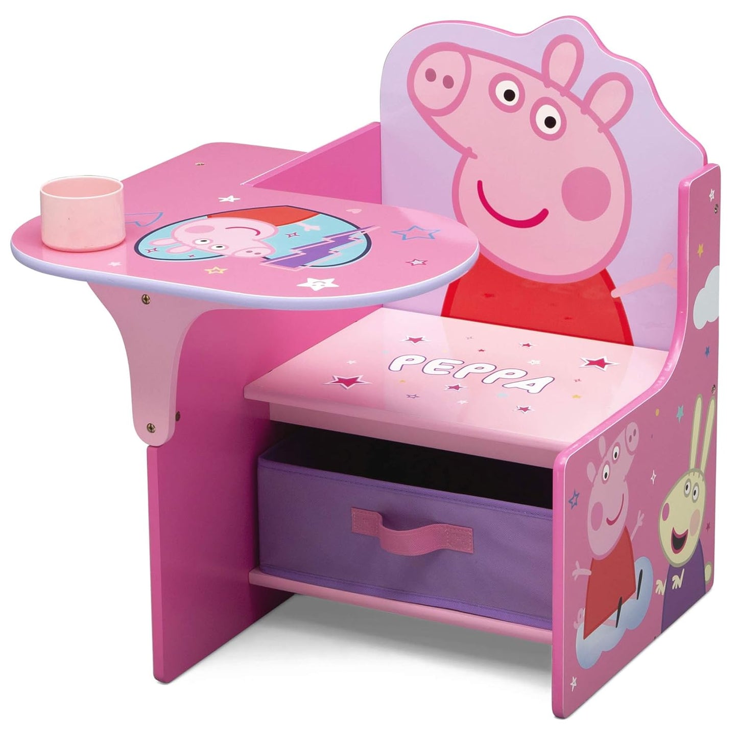 Delta Children Chair Desk with Storage Bin - Greenguard Gold Certified, Peppa Pig