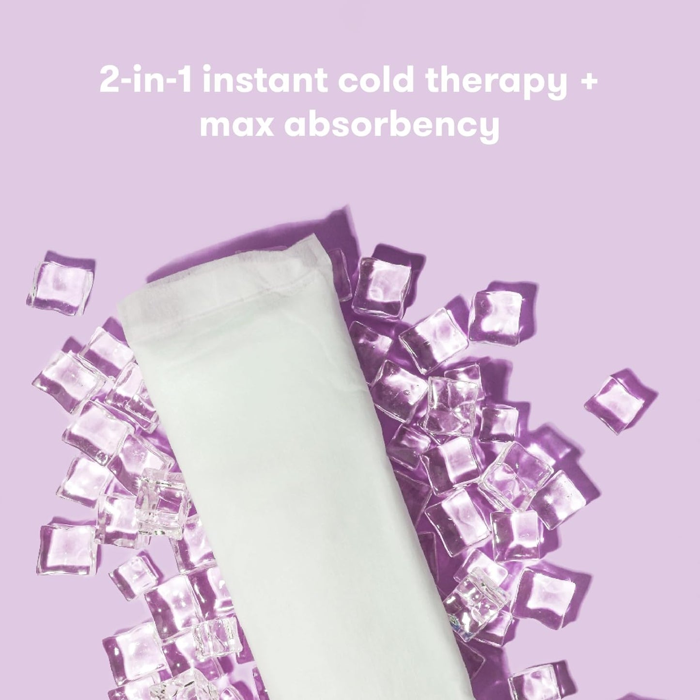 2-in-1 Postpartum Pads, Absorbent Perineal Ice Maxi Pads - Qty 8