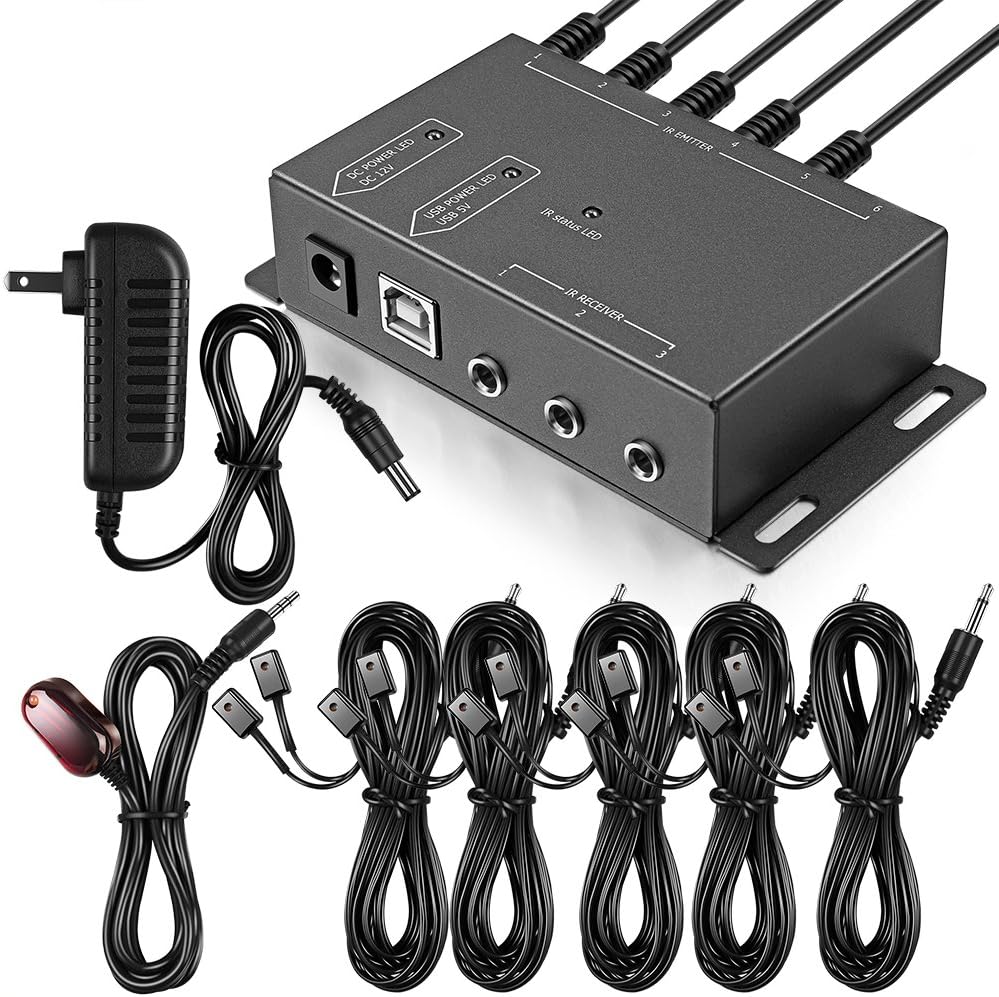 Infrared Repeater System IR Repeater Kit Control Up to 10 Devices