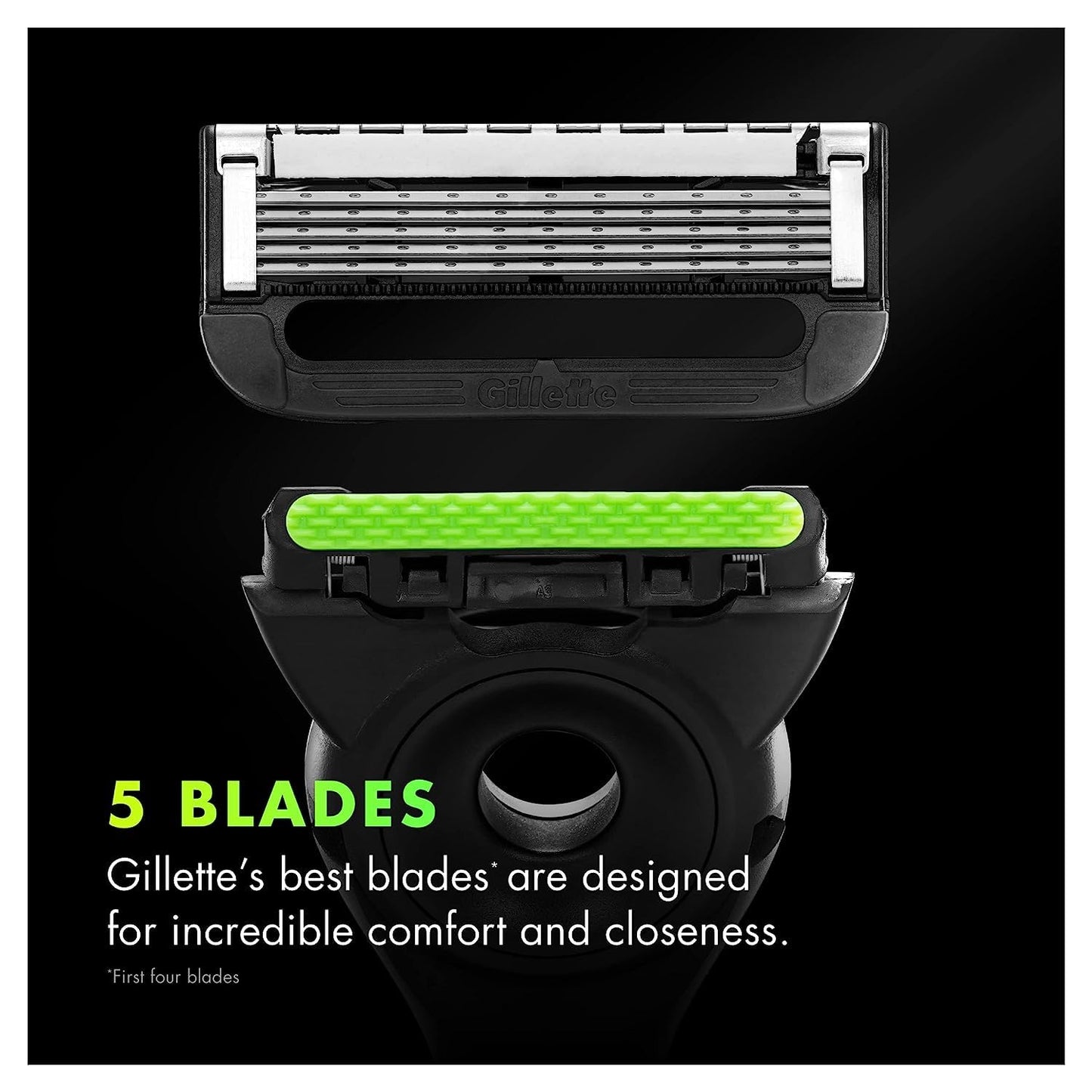 Gillette Labs Men's Razor with Exfoliating Bar with Razor Stand & 1 cartridge