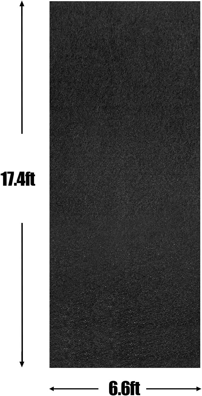 ITSOFT Large 8.5 x 6.6 Ft - Oil Absorbent Garage Floor Mat and Mechanic Pad