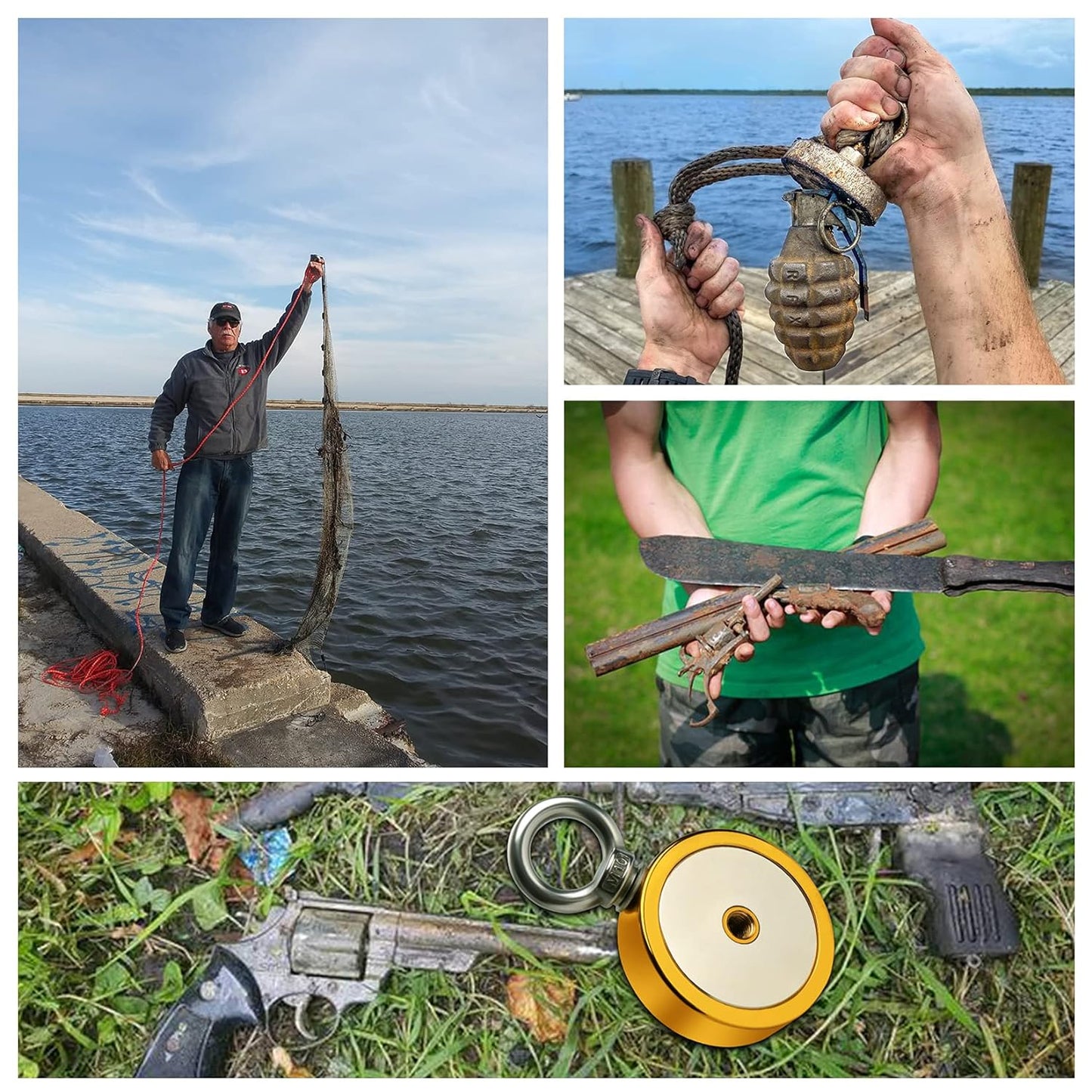 Magnets Fishing Kit Fishing Kit for Magnetic Fishing and Retrieving Items in River, Lake