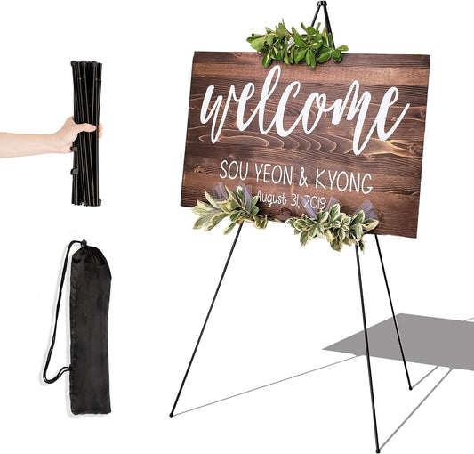 Easel Stand for Display Wedding Sign & Poster - 63 Inches Tall