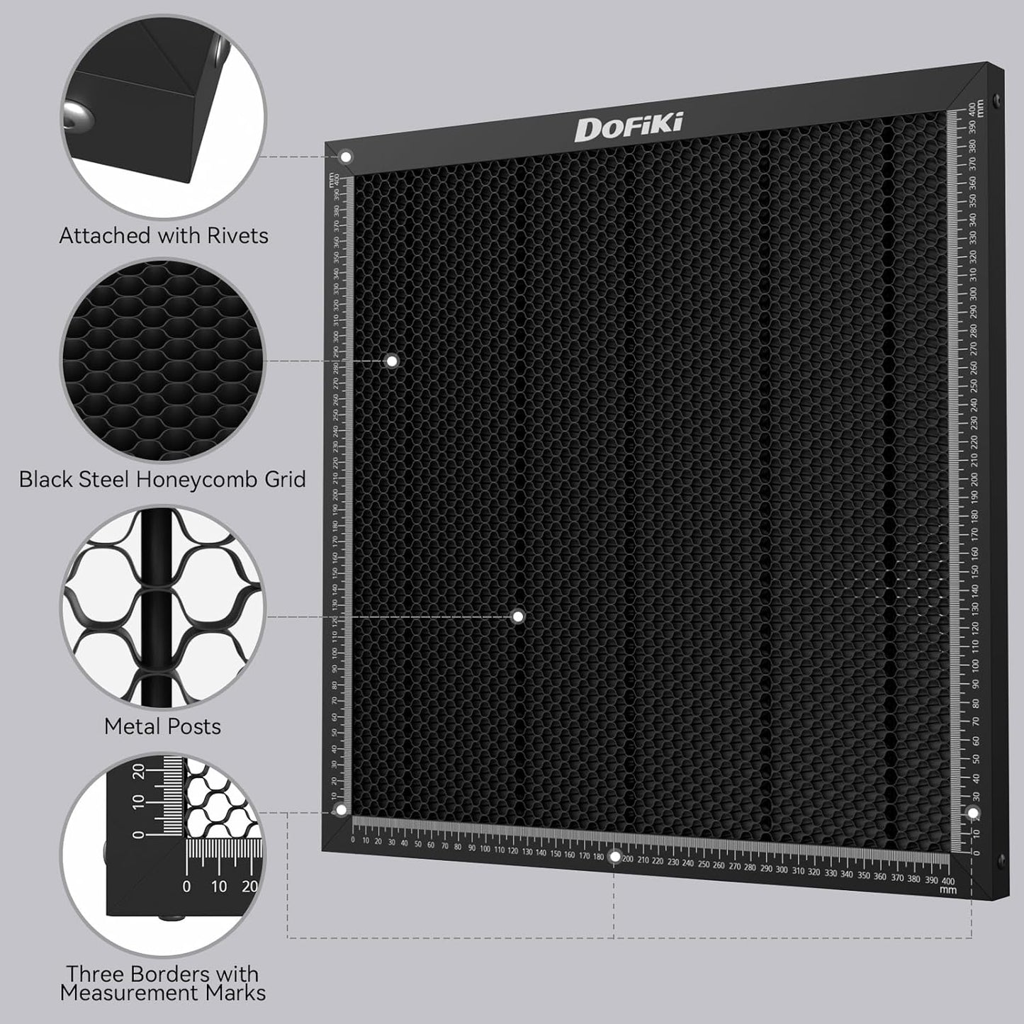 Honeycomb Laser Bed 400x400mm Magnetic Steel Honeycomb Working Table for Laser Engraver