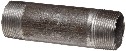 Anvil  Steel Pipe Fitting, Nipple, 3/4" NPT Male x 3" Length, Black Finish