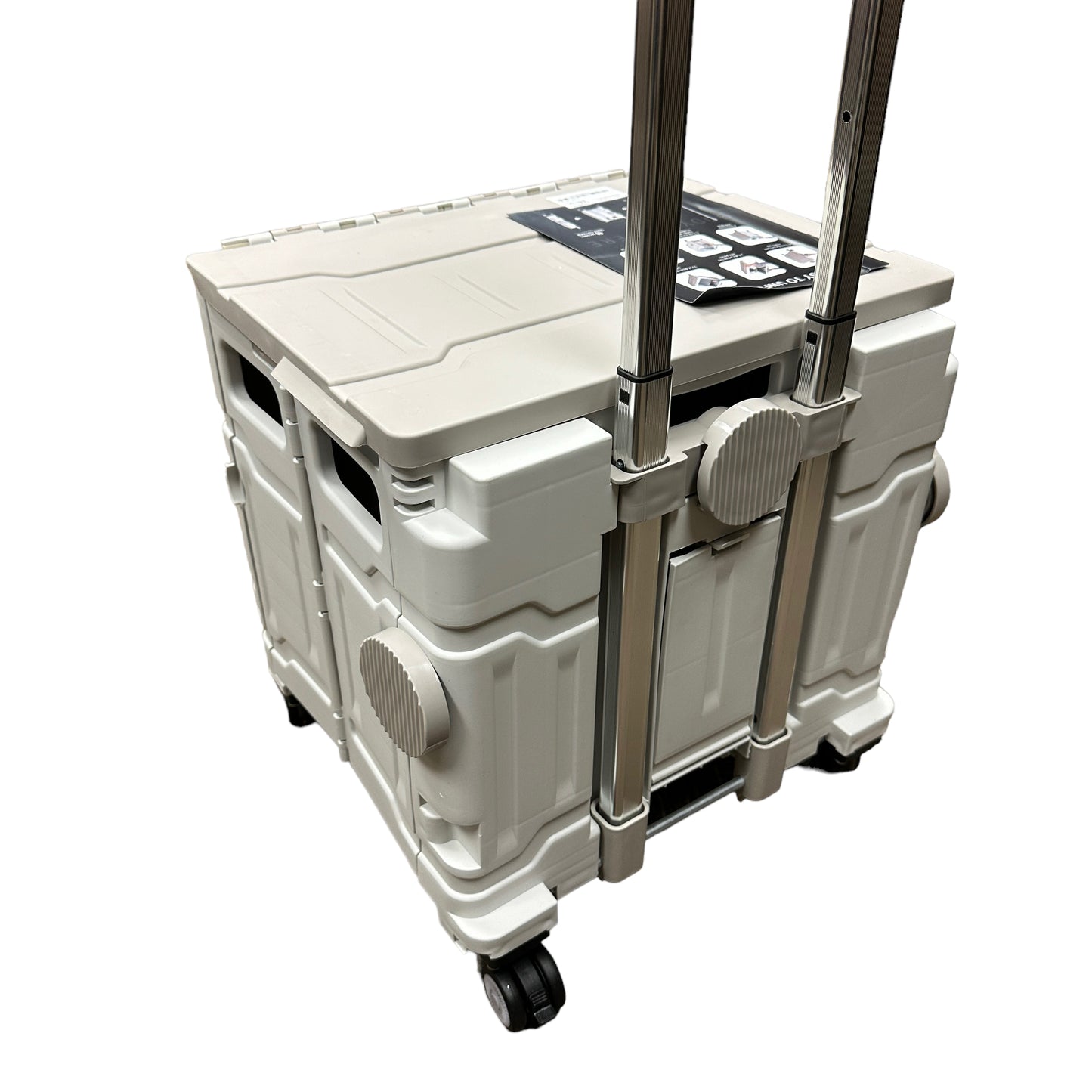 Foldable Utility Cart Folding Portable Rolling Crate Handcart