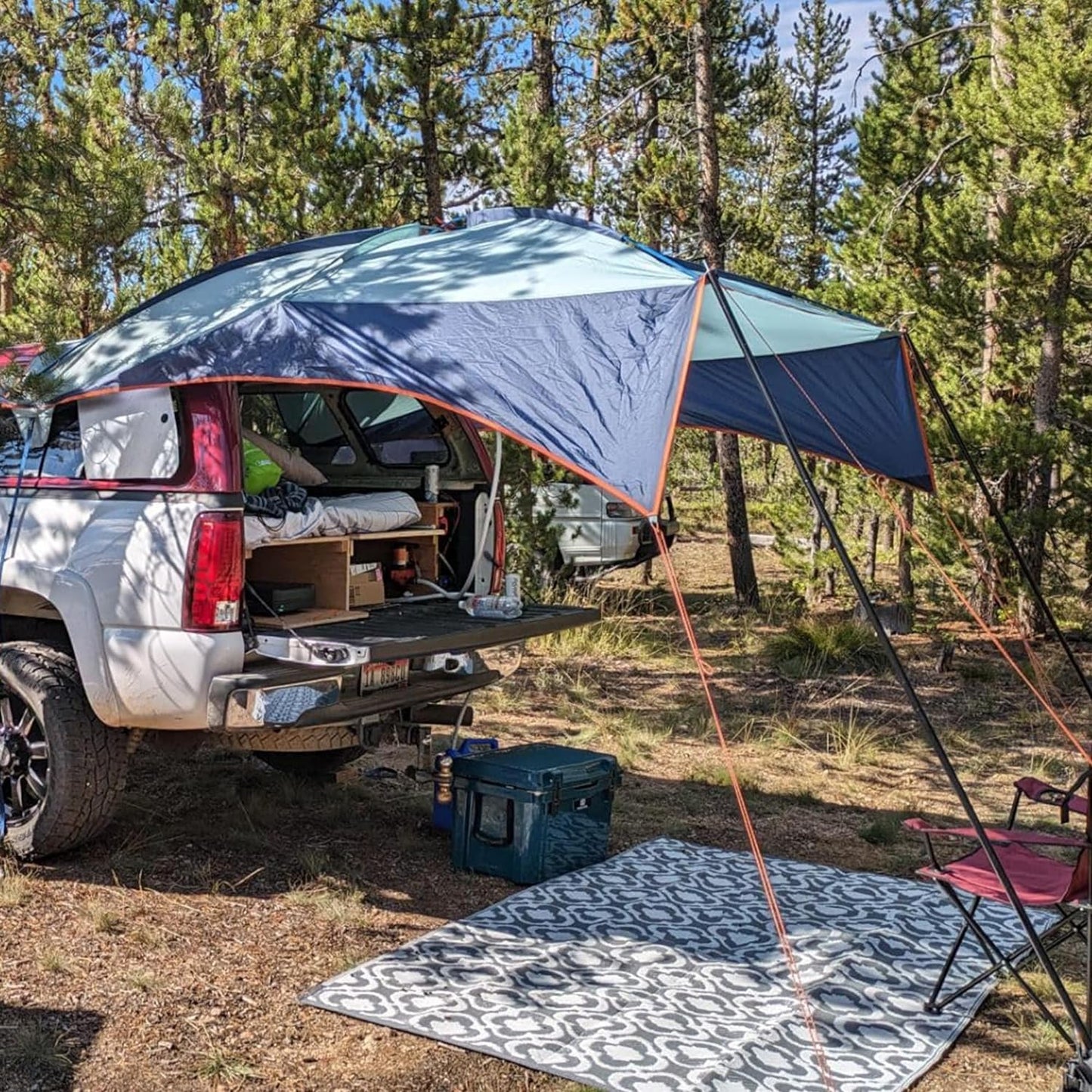 PORTAL SUV Tailgate Tent with Awning Shade, Waterproof Car Camping Sun Shelter