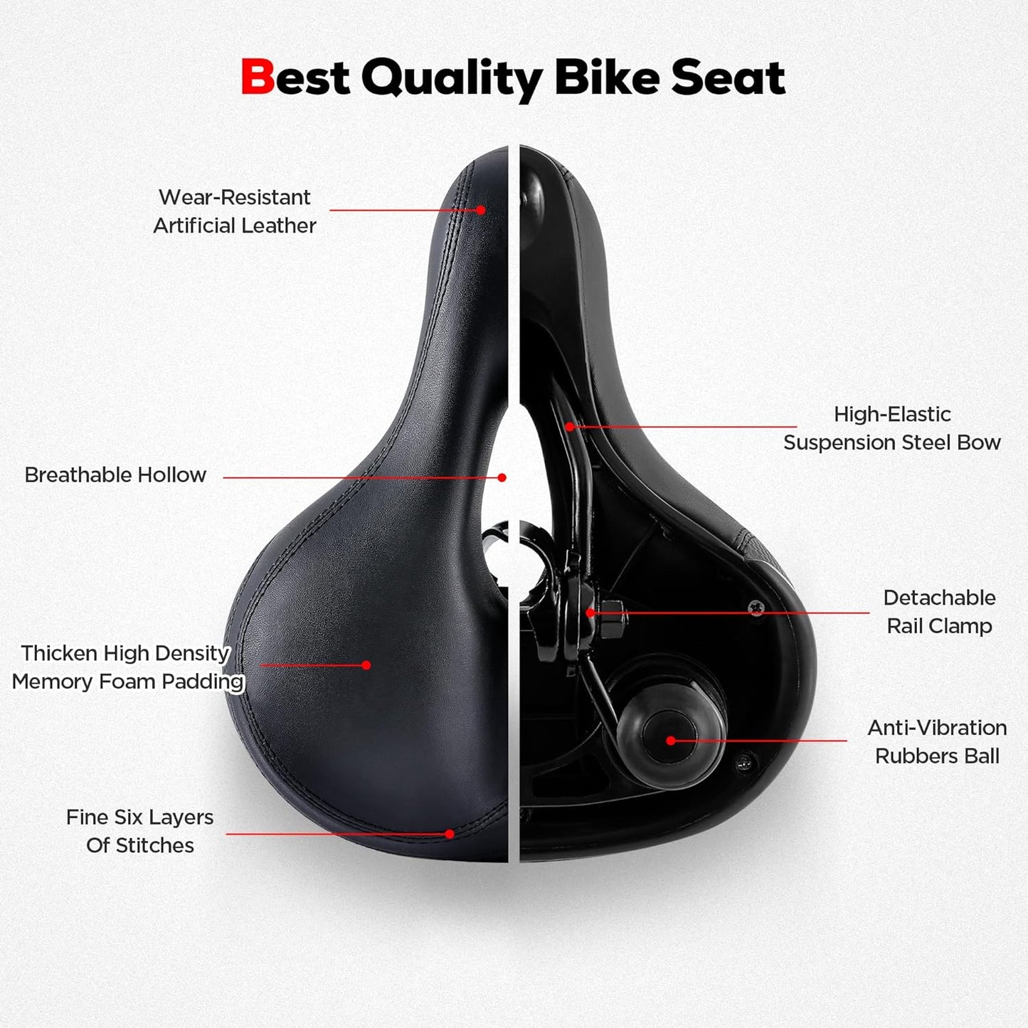 IPOW Comfort Bike Seat