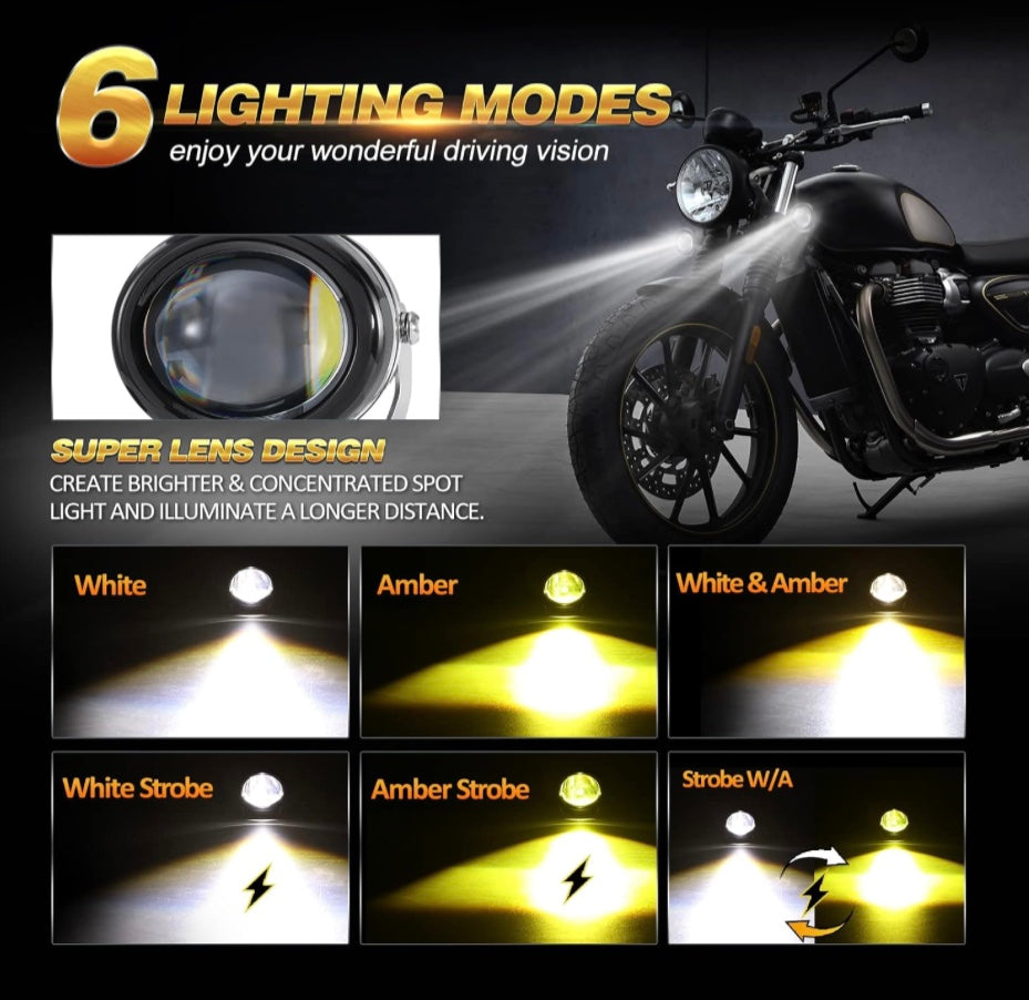 Auxbeam Motorcycle Headlights