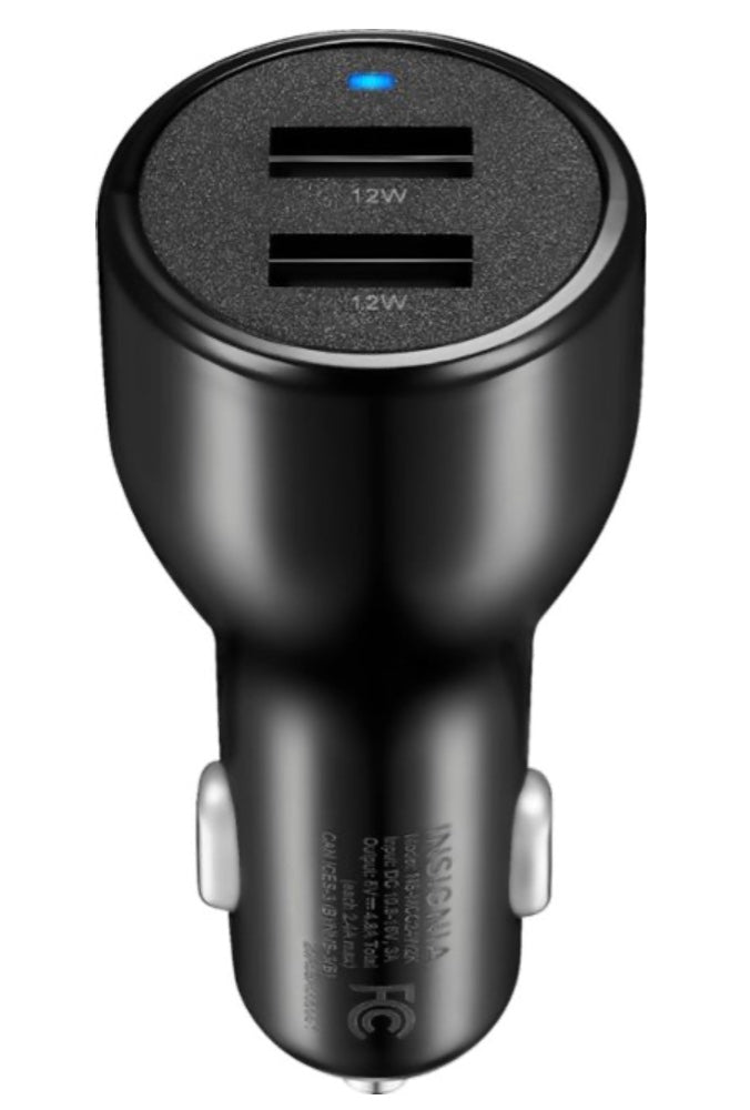 Insignia 2-port USB Car Charger