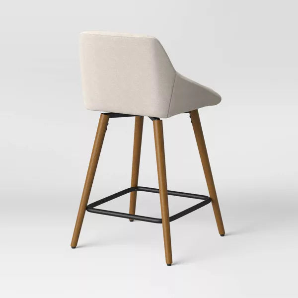 Timo Swivel Counter Height Barstool with Wood - Threshold™