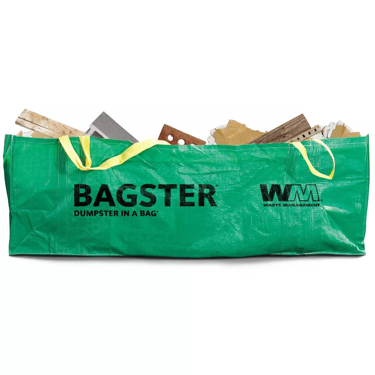 Waste Management Bagster Dumpster in a Bag Green