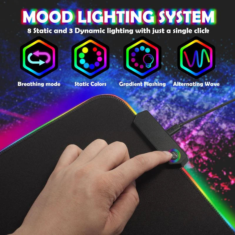 Insten RGB LED Mouse Pad