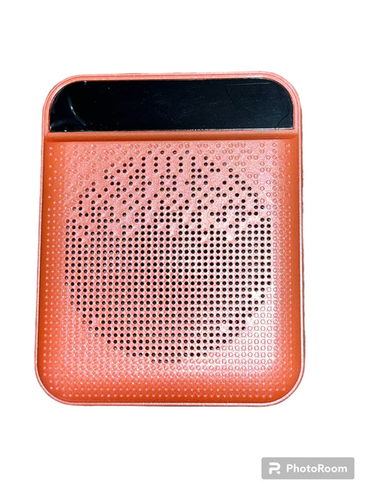 Voice Amplifier (Rose Gold) K3 Portable Bluetooth TF Card MP3 FM Radio Microphone Speaker