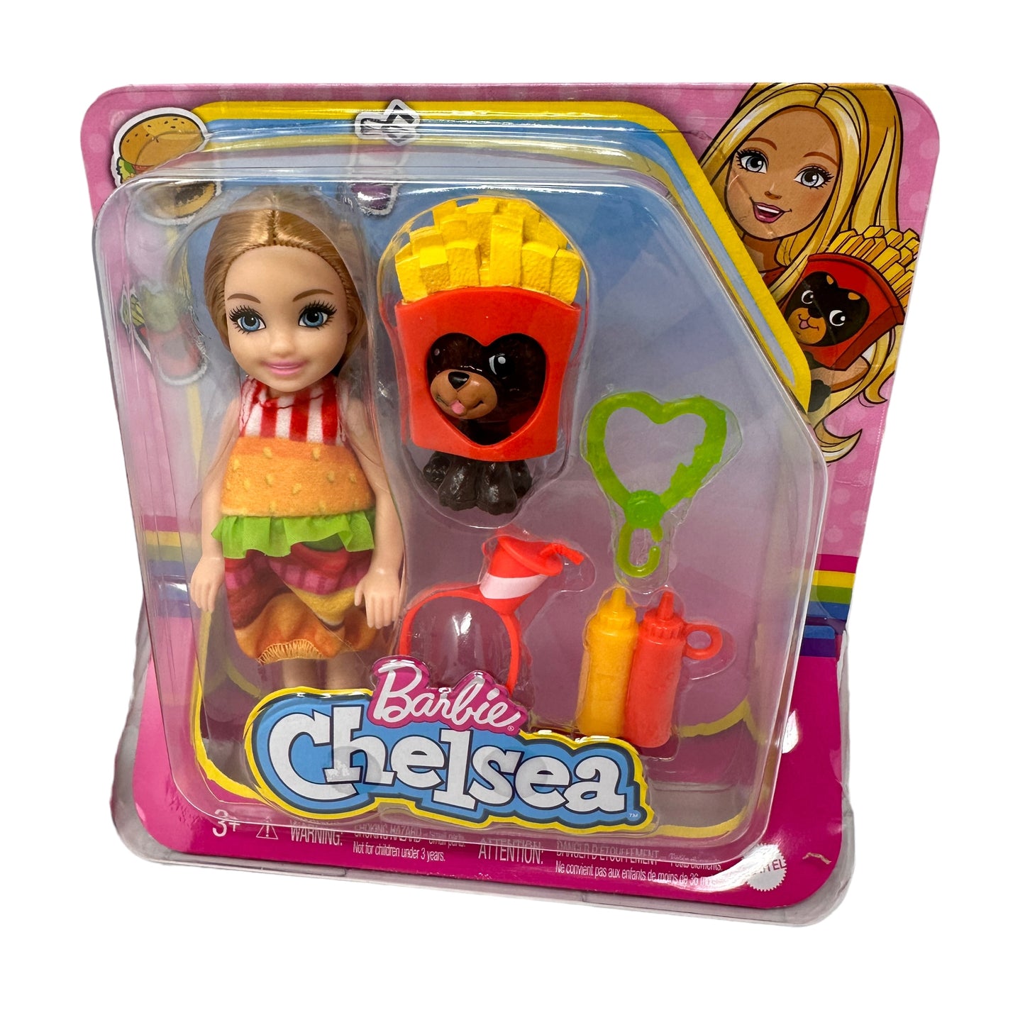 Case Pack of 6 - Mattel Barbie Chelsea Doll with Dog and Costume