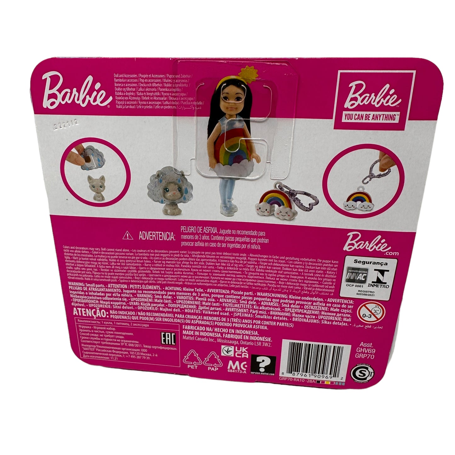 Case Pack of 6 - Mattel Barbie Chelsea Doll with Dog and Costume