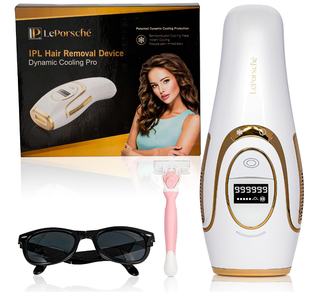 Handheld laser hair removal device