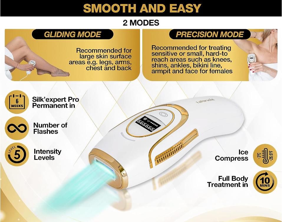 Handheld laser hair removal device