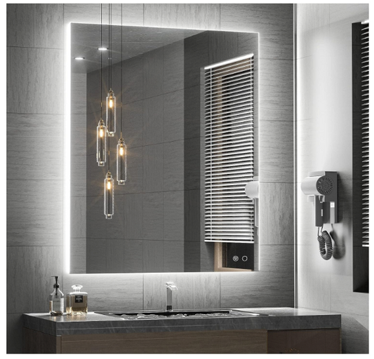 Keonjinn 28x36 Inch LED Backlit Smart Mirror for Bathroom