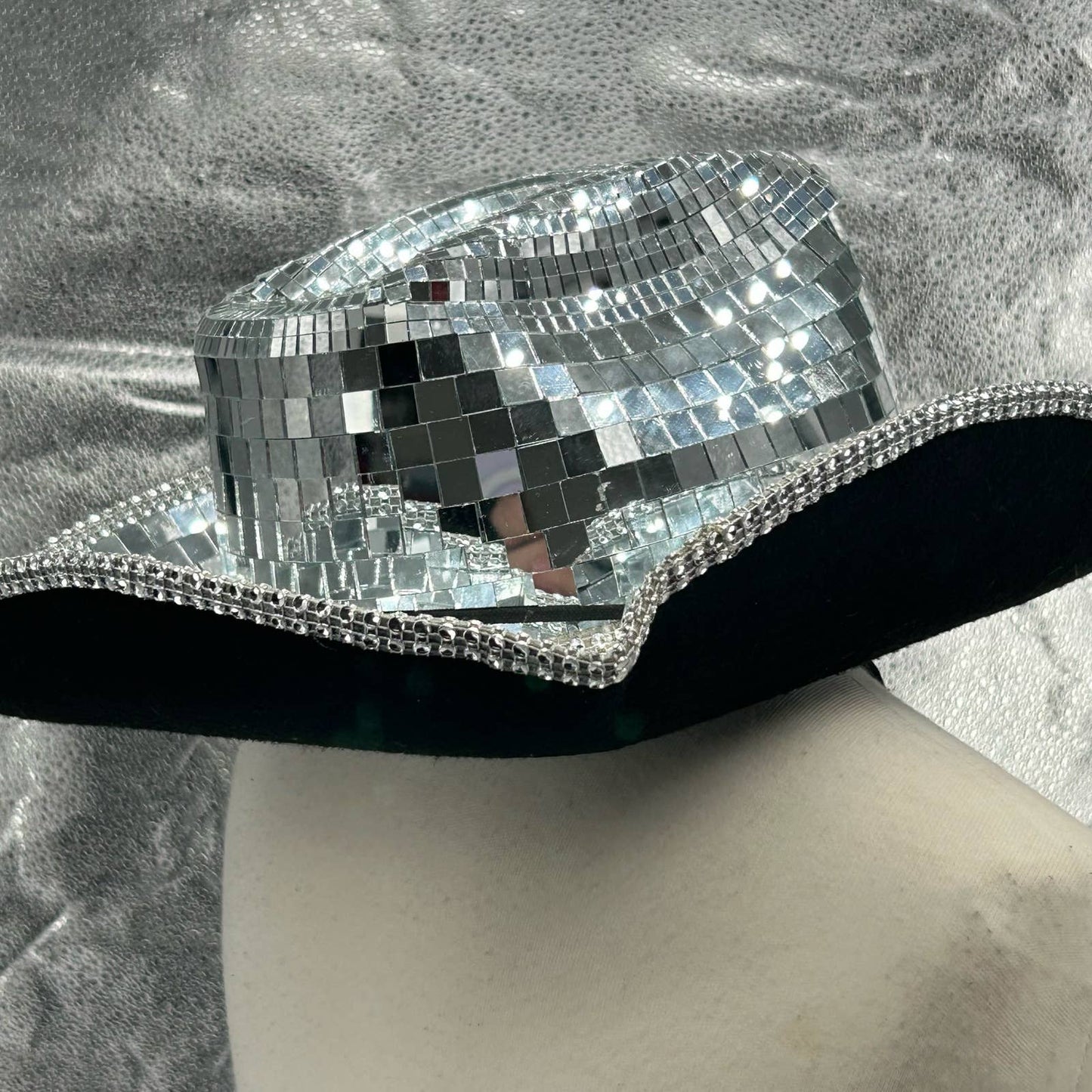 Disco Ball Cowboy Hat SEE DESCRIPTION plus accessories