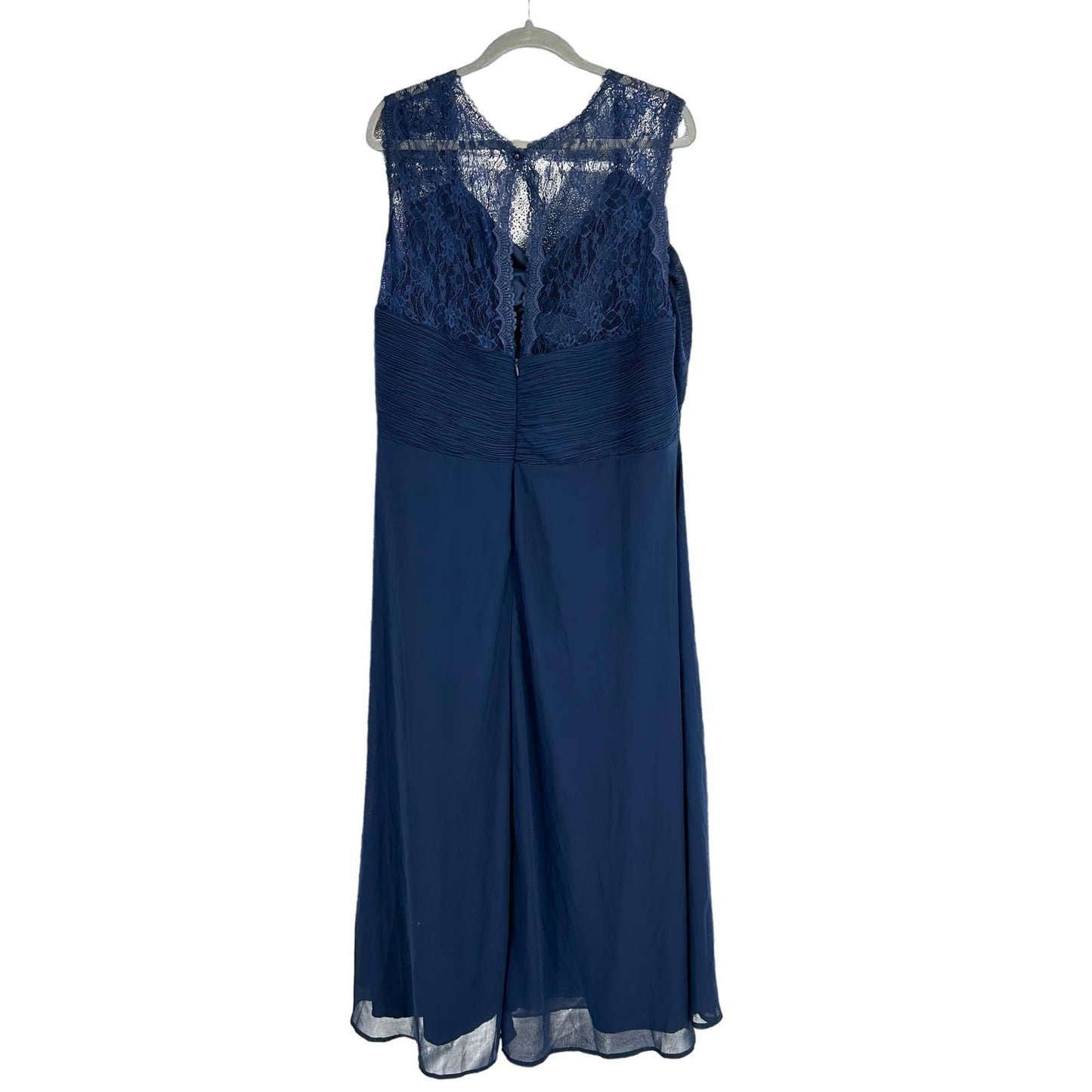 Maxi Dress Sleeveless Navy Blue Long Dress