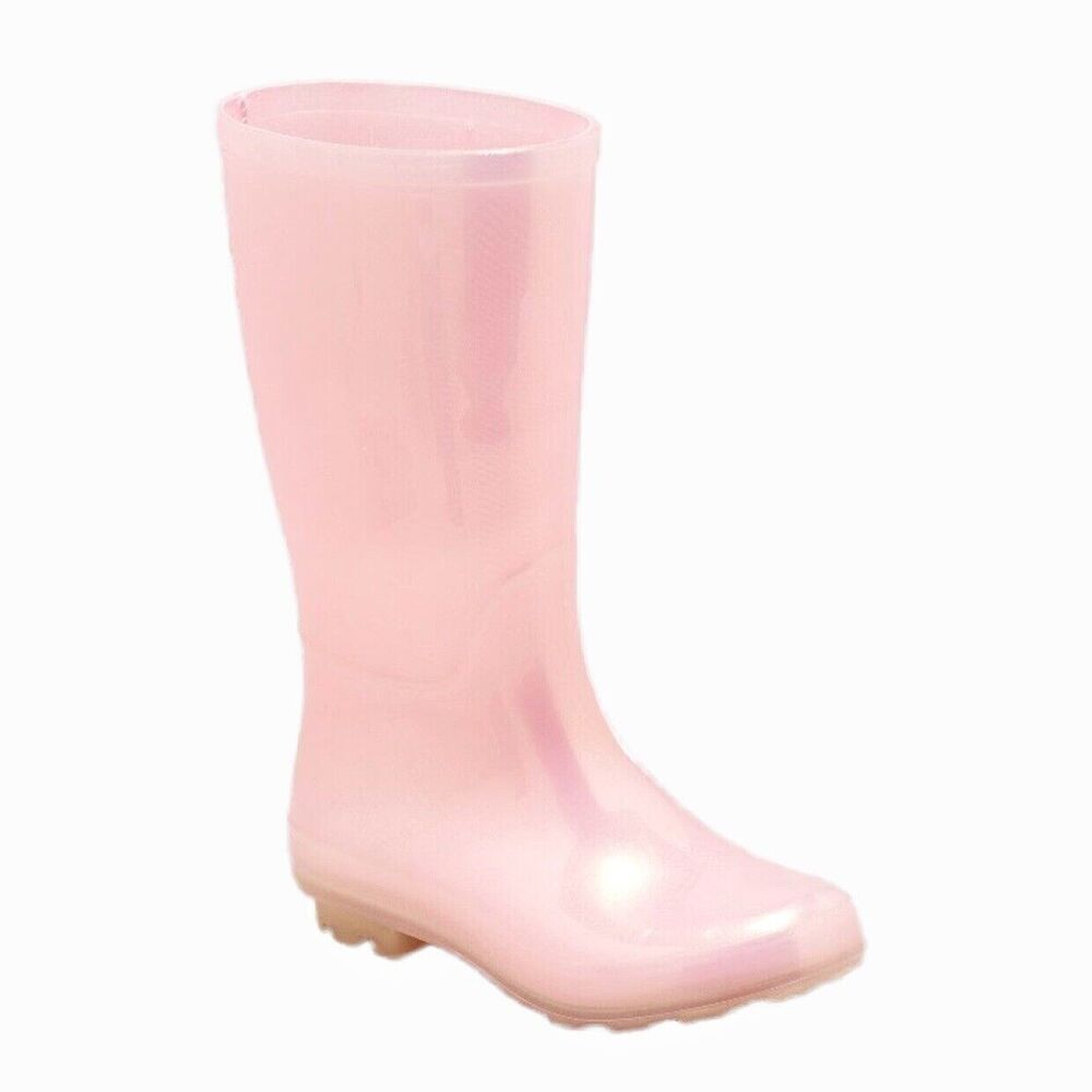 Cat & Jack Youth Girls Light Pink Cece Waterproof Pull-On Rain Boots Shoe Size 6