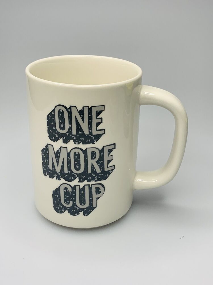 Room Essentials ONE MORE CUP Stoneware Mug Cup 16 Oz Coffee, Tea
