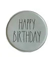 Rae Dunn HAPPY BIRTHDAY Cake Stand Color Light Green