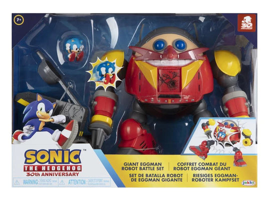 Sonic the Hedgehog Giant Eggman Robot Battle Set Figure Jakks