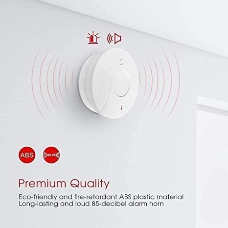 3 Pack Photoelectric Smoke and Carbon Monoxide Detector, (White)