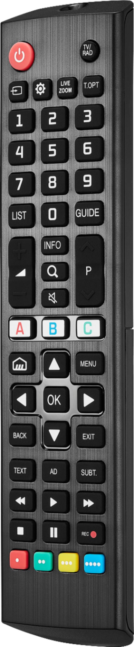 Insignia™ - Replacement Remote for LG TVs - Black