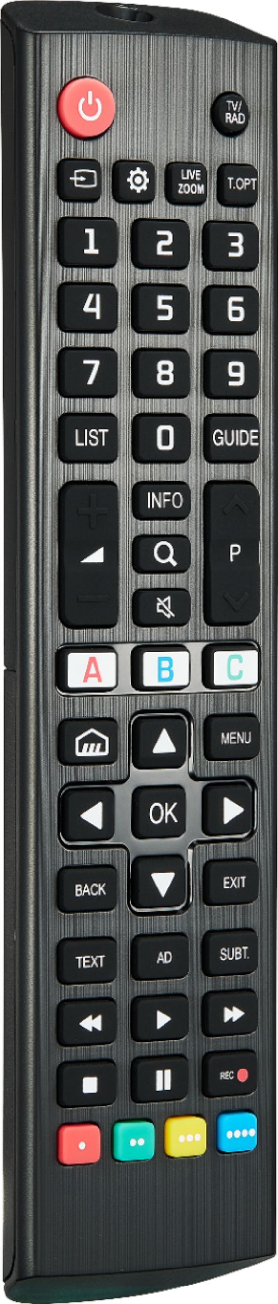 Insignia™ - Replacement Remote for LG TVs - Black