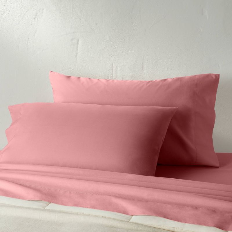 Washed Supima Percale Solid Pillowcase Set - Casaluna™